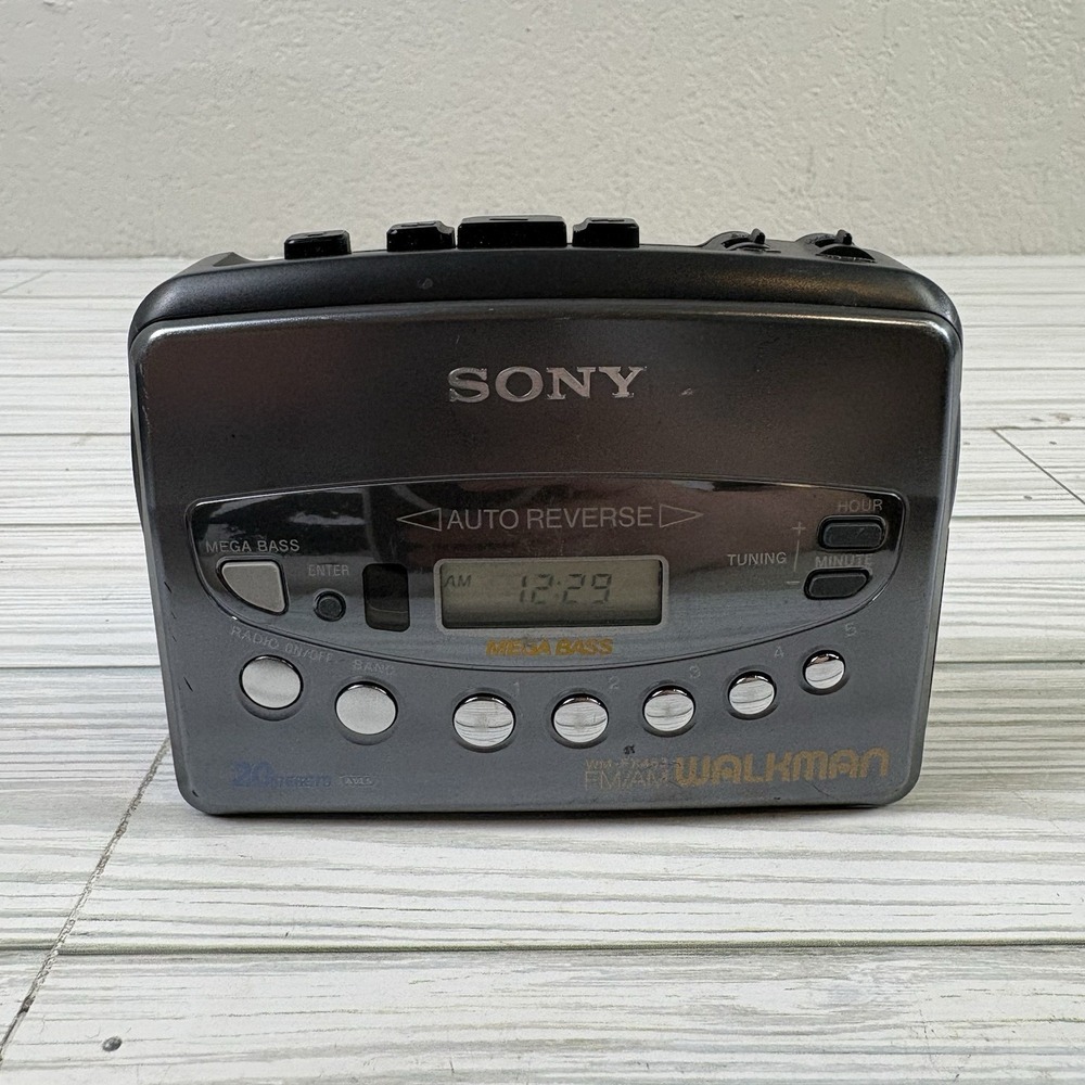 Sony Walkman WM-FX453 AM/FM Radio Cassette Player For Parts Or Repair
